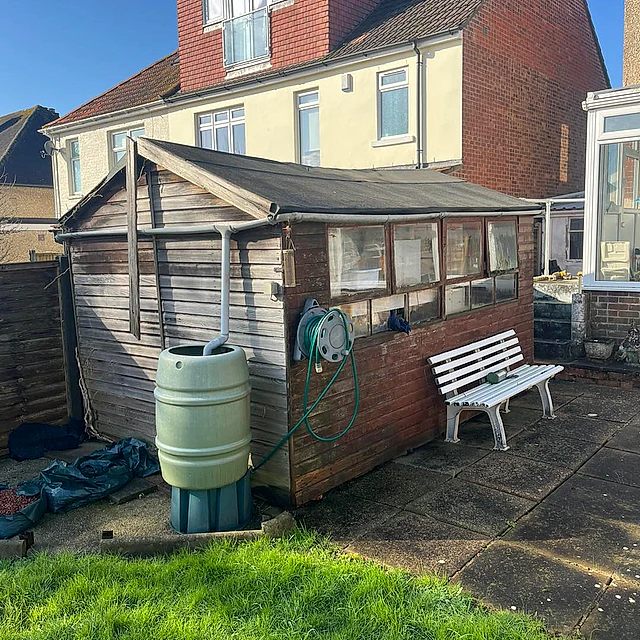 shed clearance before